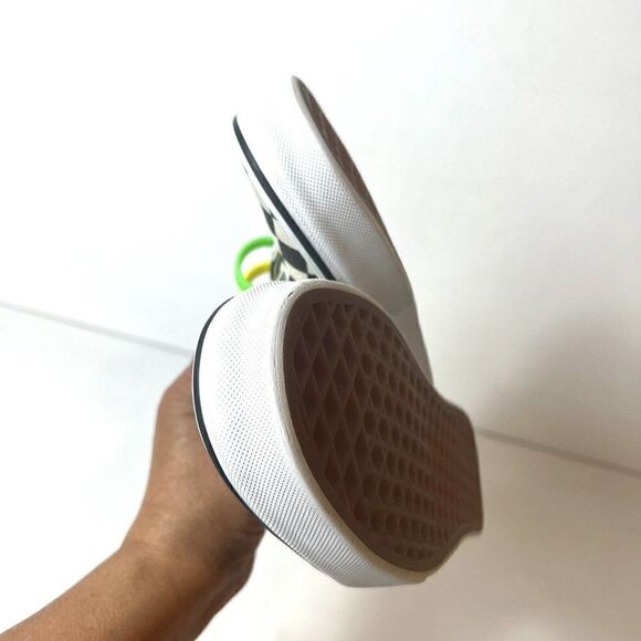 Vans Sneaker Skate Shoe Womens 6 Multicolor Glitter Plaid Canvas Men 4.5 Slip On - Picture 6 of 10